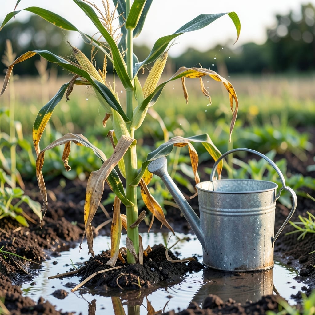 Overwatered Corn Plant: Drooping Leaves and Root Rot Rescue Overwatered Corn Plant: Drooping Leaves and Root Rot Rescue