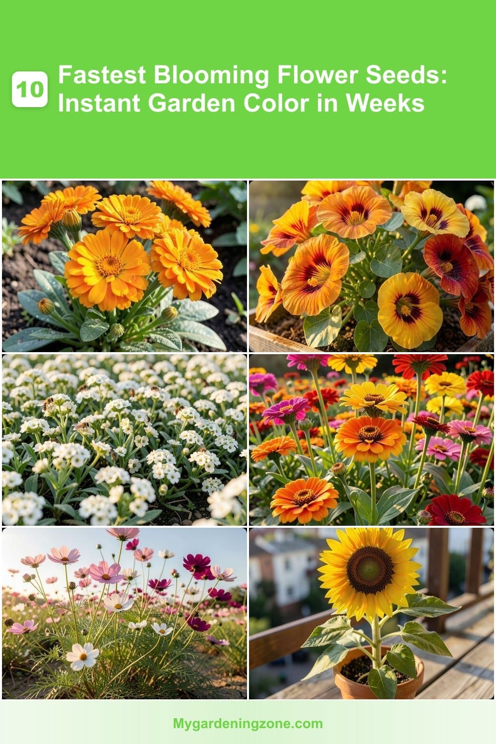 10 Fastest Blooming Flower Seeds: Instant Garden Color in Weeks