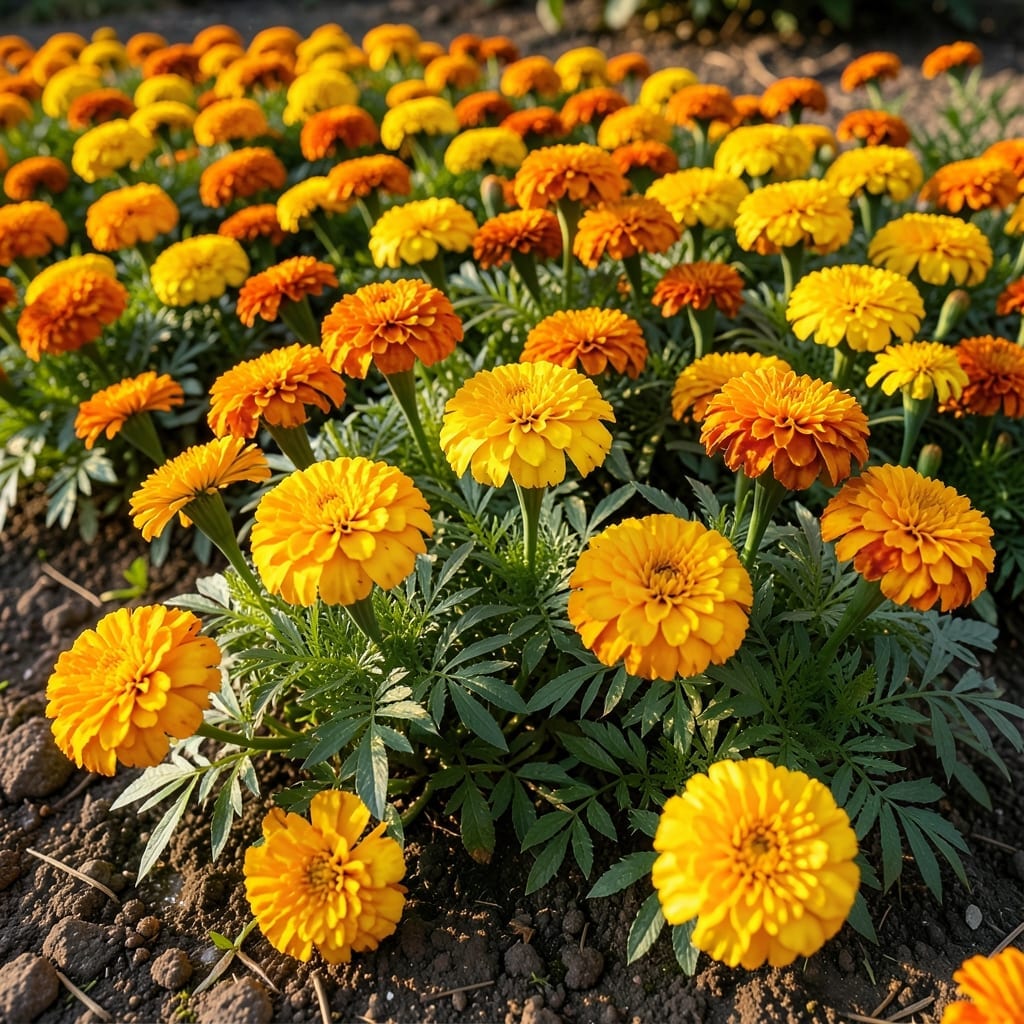 Marigold for Pest-Repelling Cover