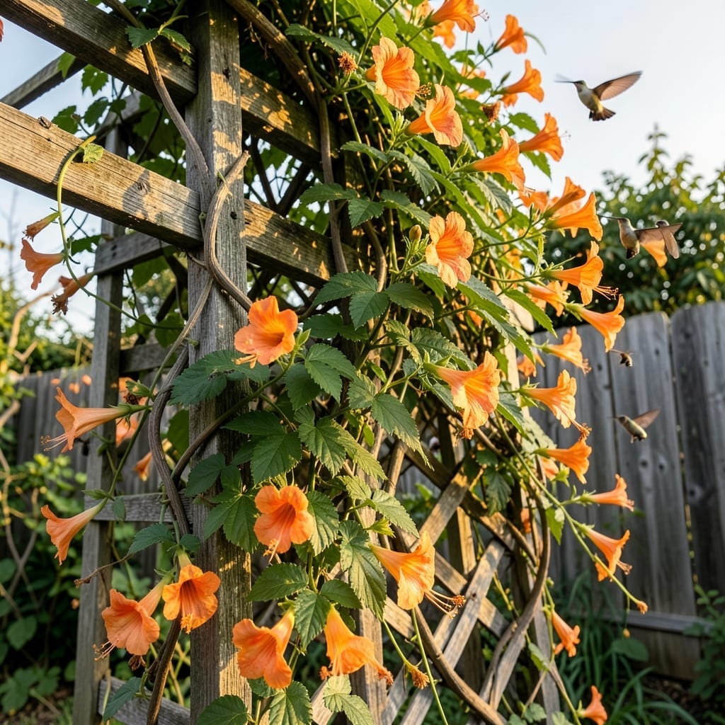 Trumpet Vine for Pollinators