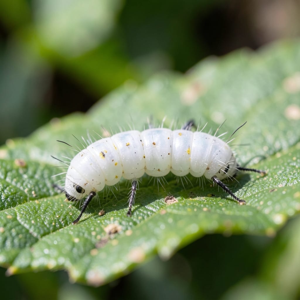 White Sawfly Larvae: Visual Guide to Early Detection and Organic Control