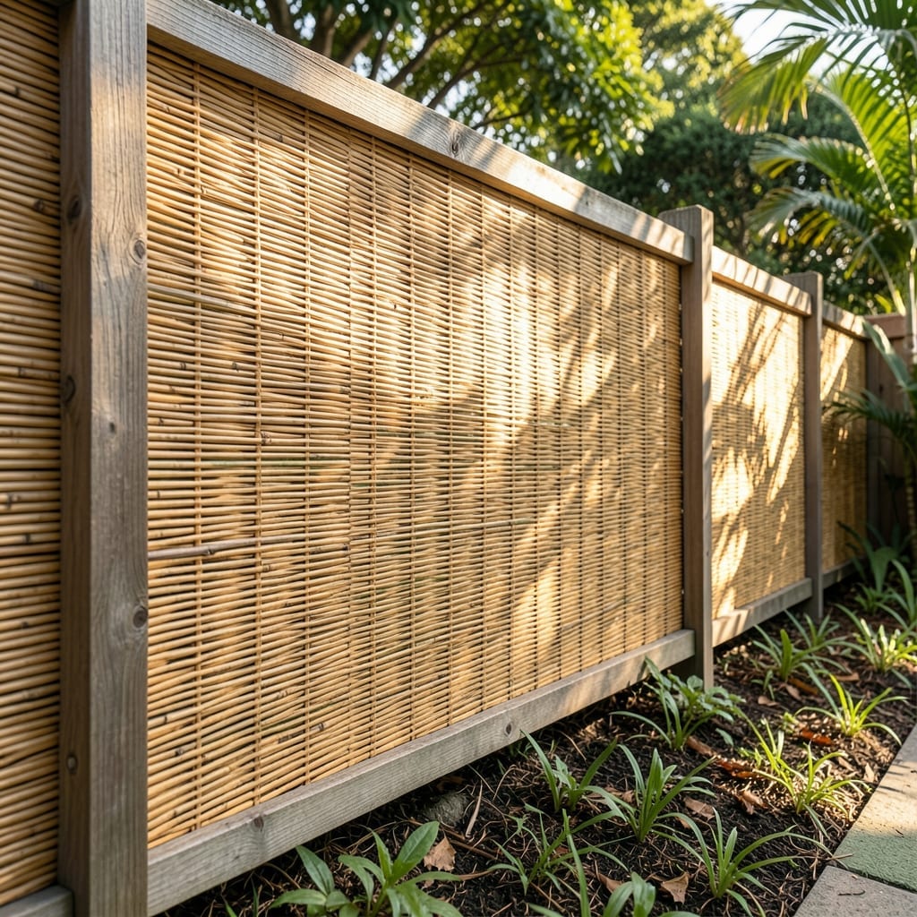 Bamboo Fence Screen Panels