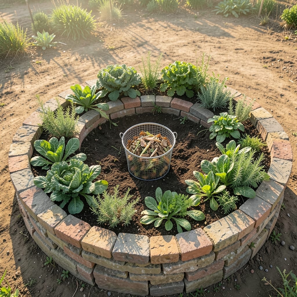 Keyhole Garden for Dry Climates
