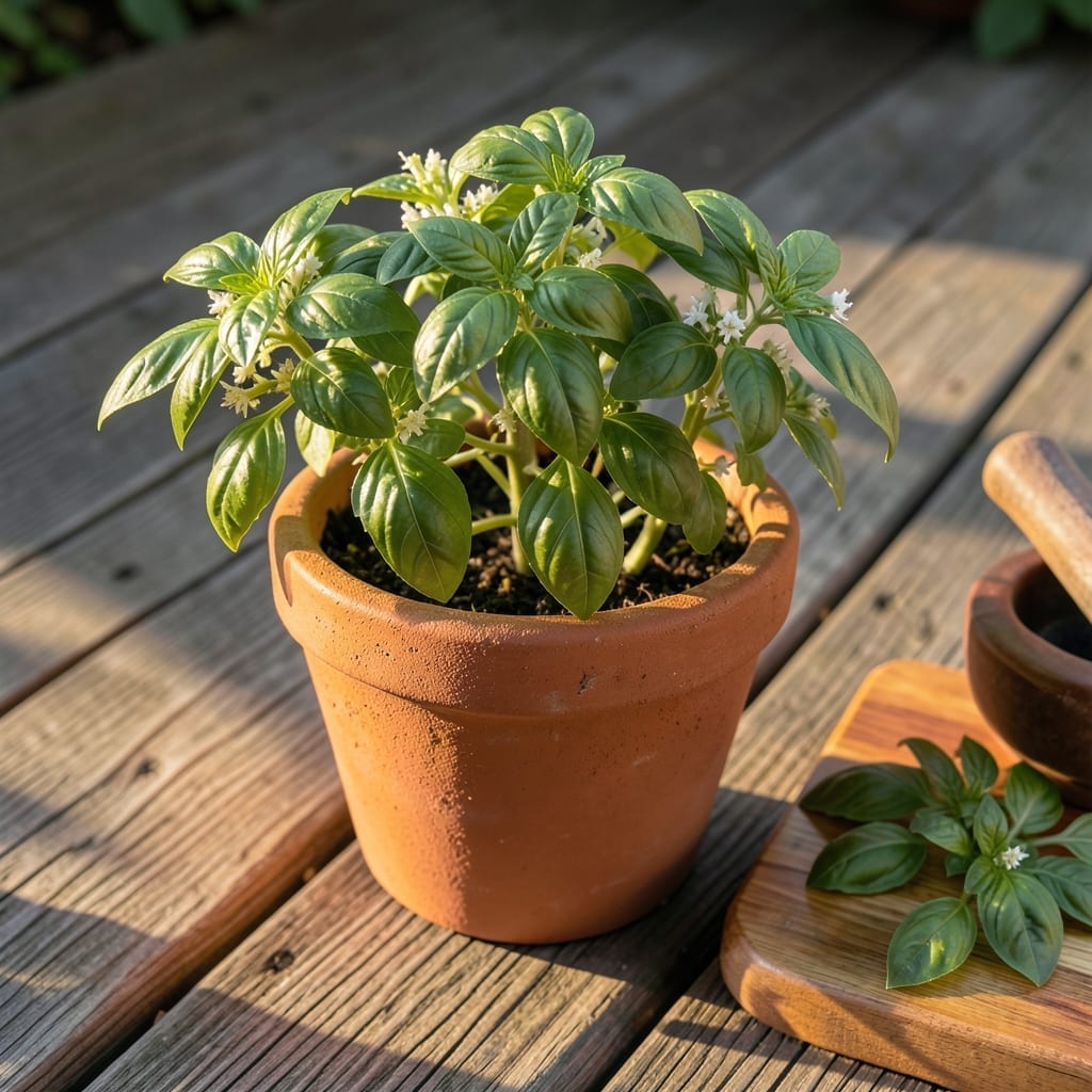 Basil Plants Deter Gnats