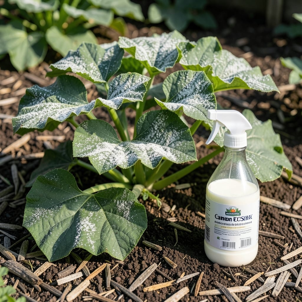 Powdery Mildew Milk: Natural Fungicide for Garden Protection