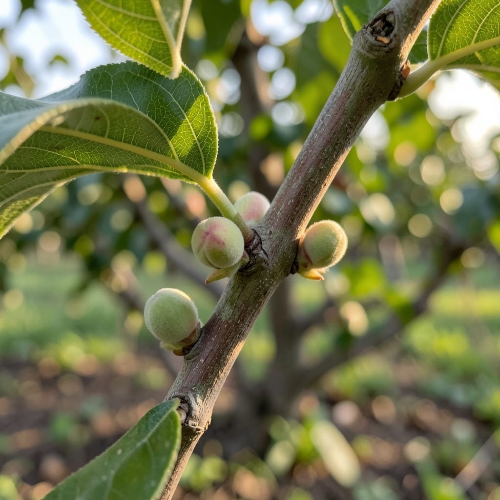 Axillary Fruit Buds in Leaf Axils