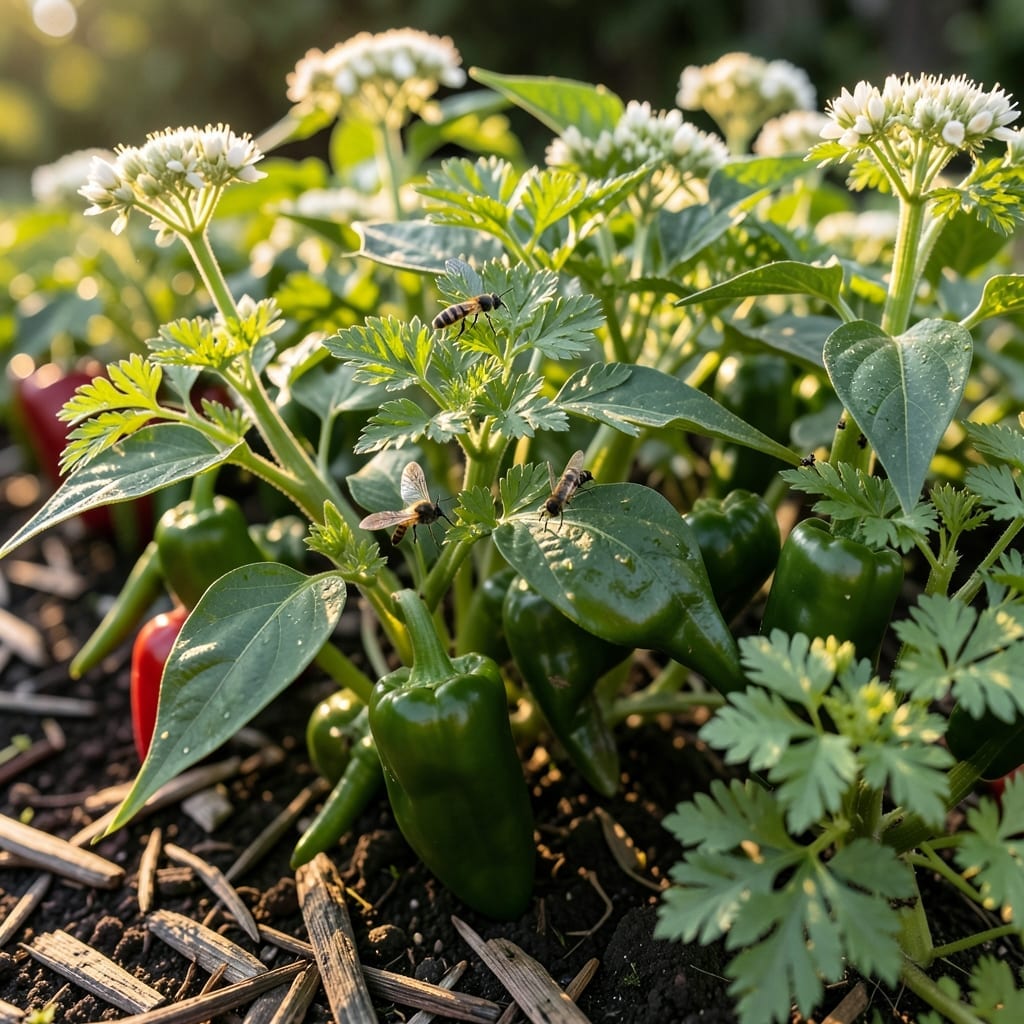 Cilantro for Pollinator Attraction