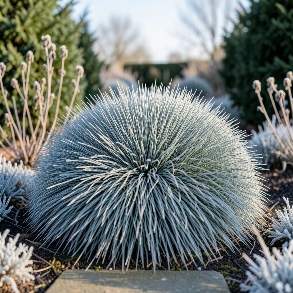 Blue Fescue Grass Beyond Blue