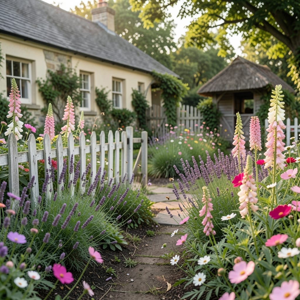 Cottage Garden with Wildflowers