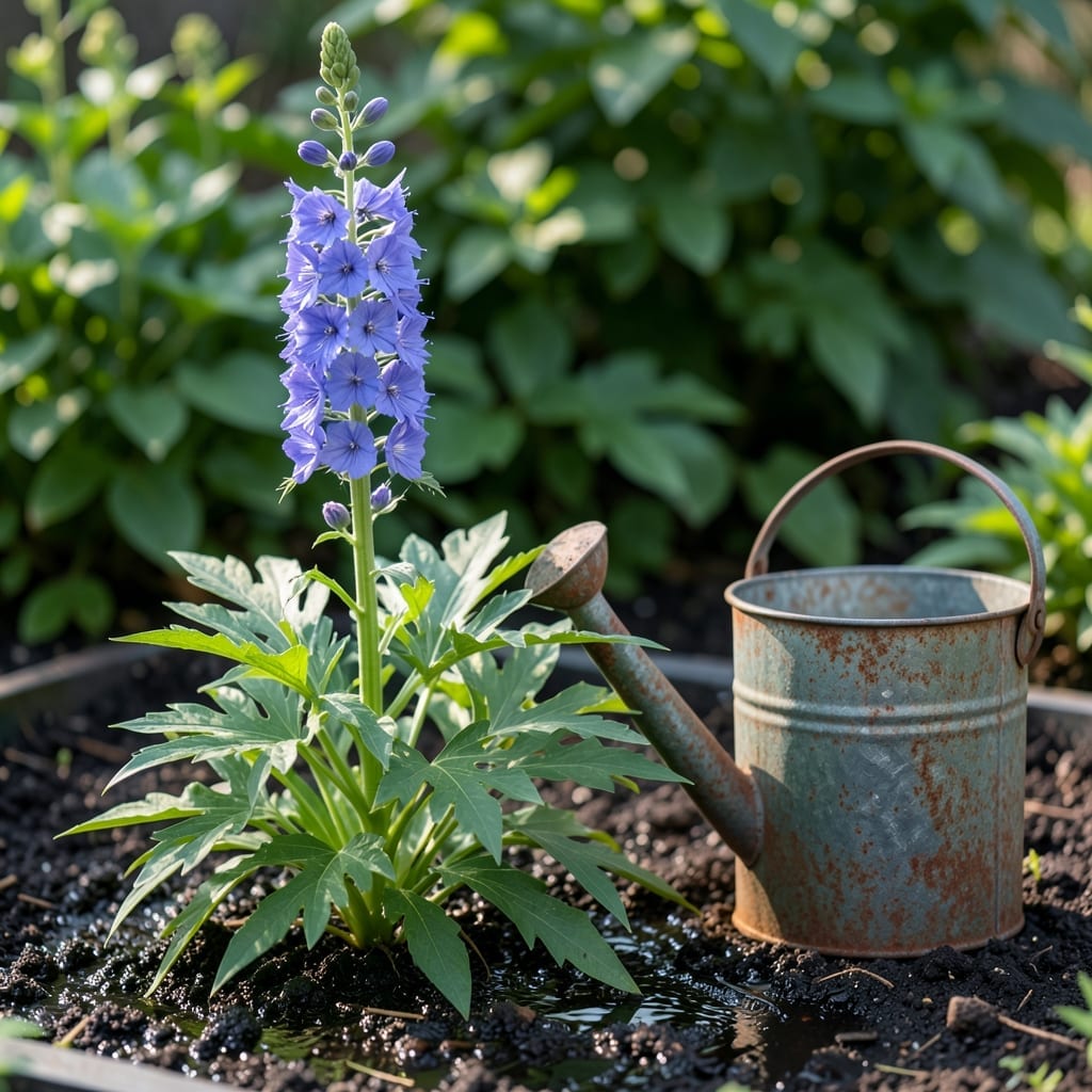 How Much Water Does Delphinium Need: Weekly Guidelines for Healthy Growth