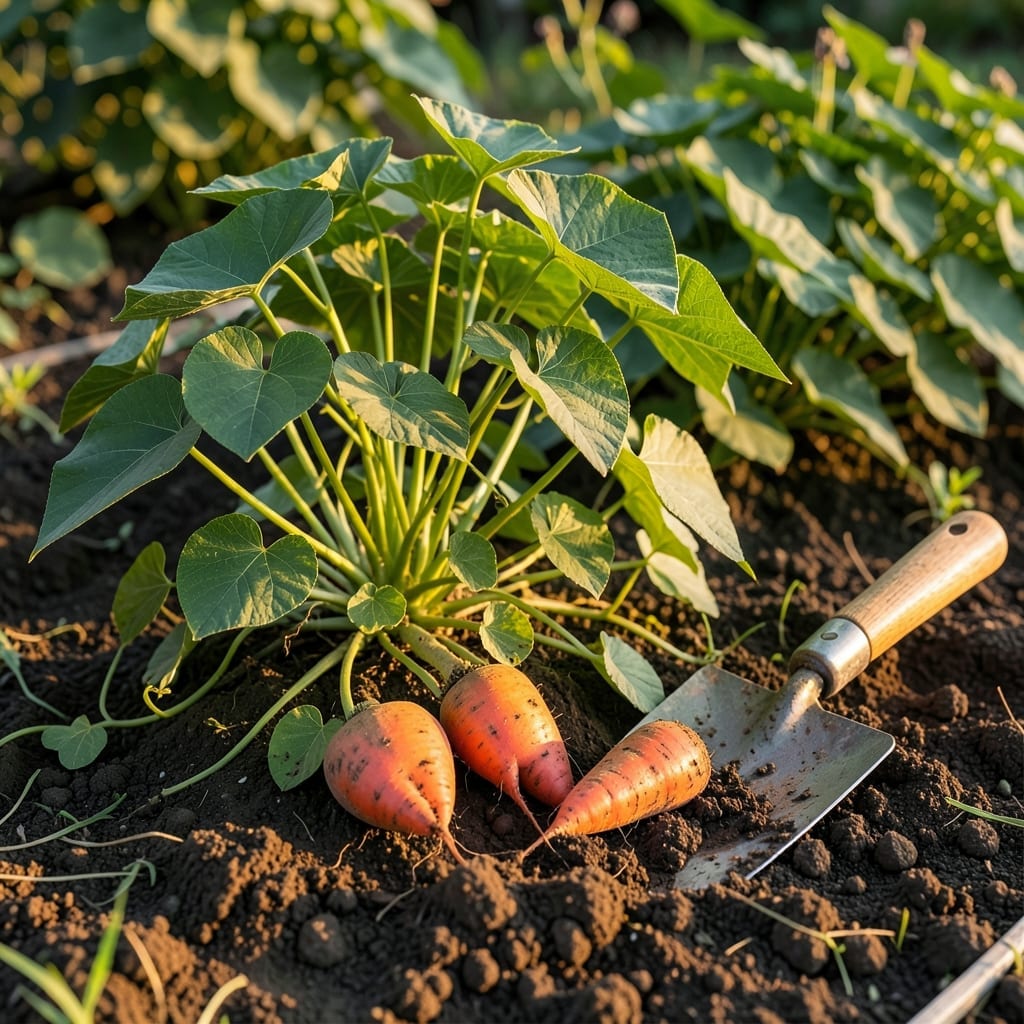 Ripe Sweet Potato: Stem Slip and Sound Checks for Gardeners Ripe Sweet Potato: Stem Slip and Sound Checks for Gardeners