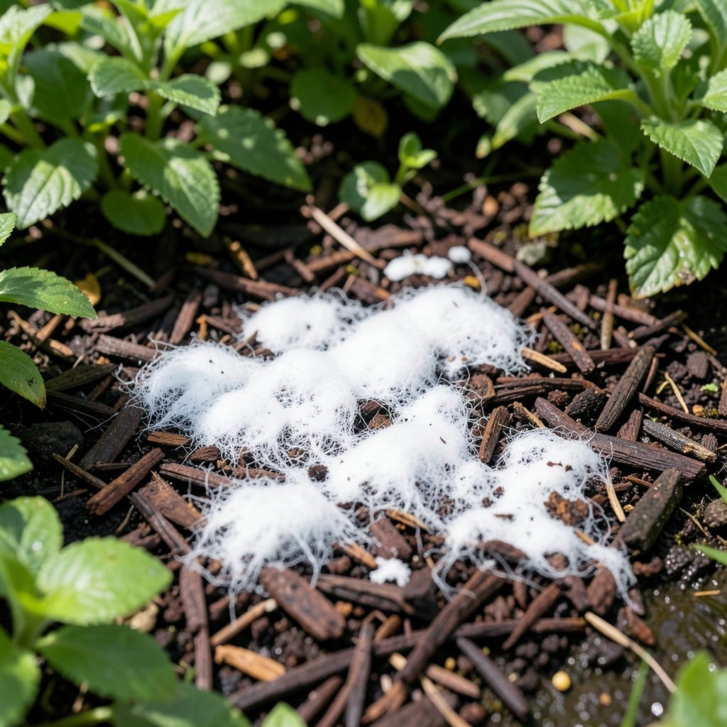 White Stuff on Mulch: Fungal Growth and Organic Removal Methods