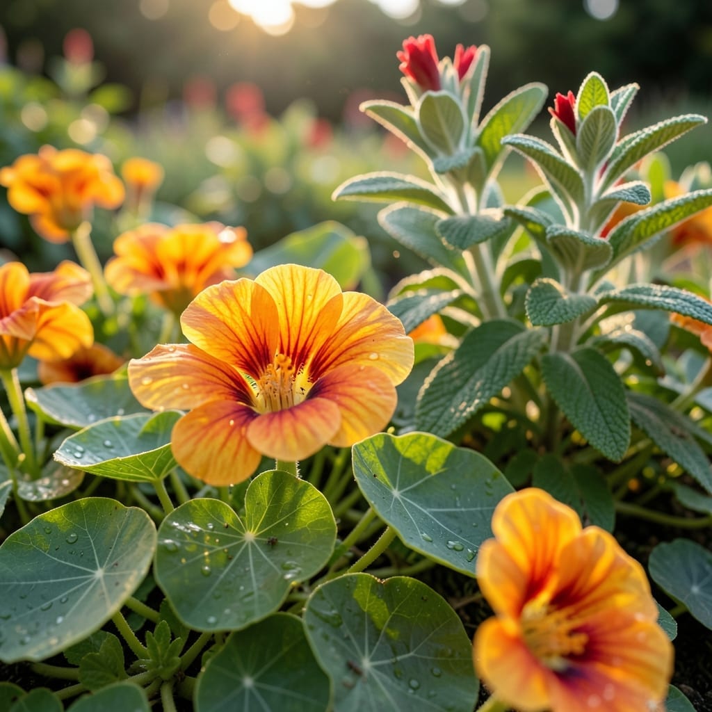 Nasturtiums for Trap Cropping
