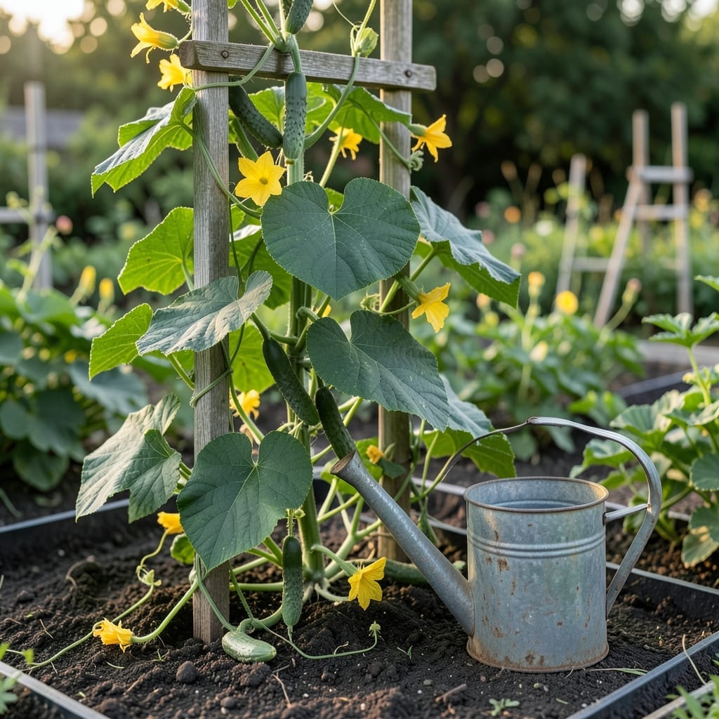 How to Water Cucumber Plants: Daily Schedule for Healthy Growth