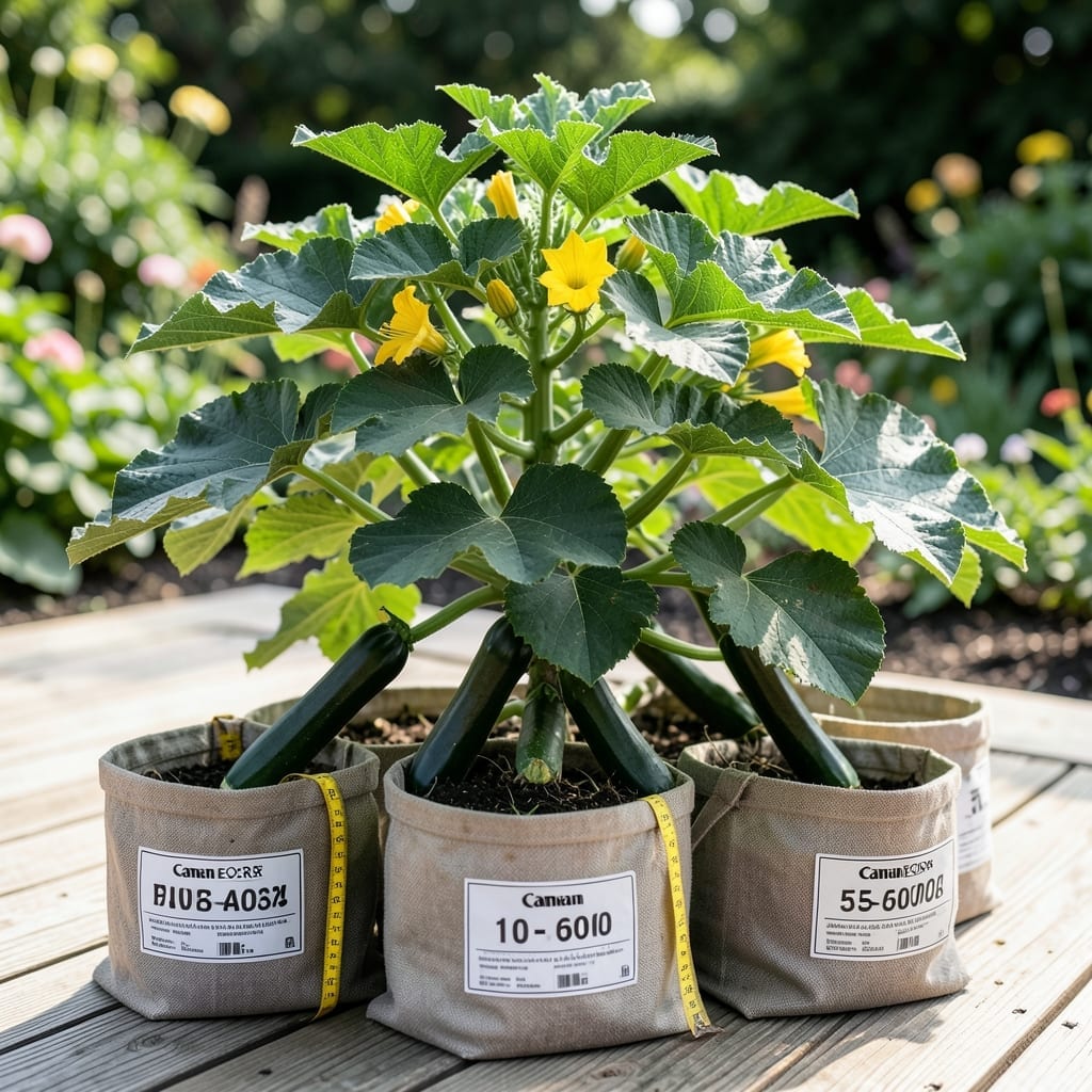 What Size Grow Bag for Zucchini: Ideal Capacity for Healthy Growth