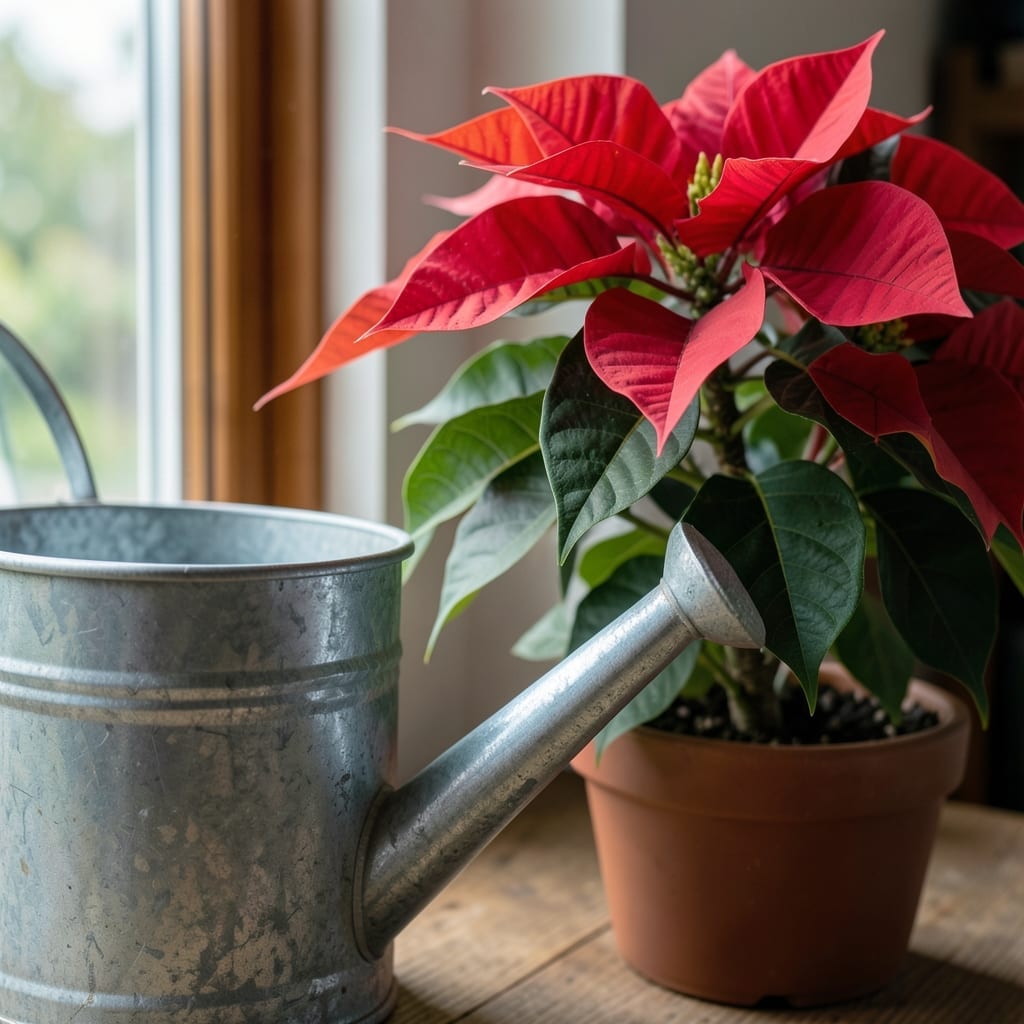 How Much Water for Poinsettias: Seasonal Watering for Vibrant Blooms