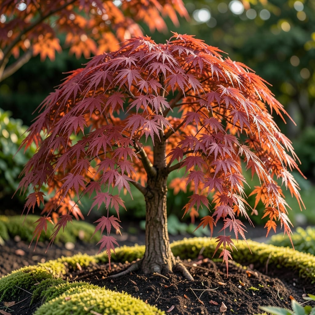 Full Grown Crimson Queen Japanese Maple: Care and Growing Tips