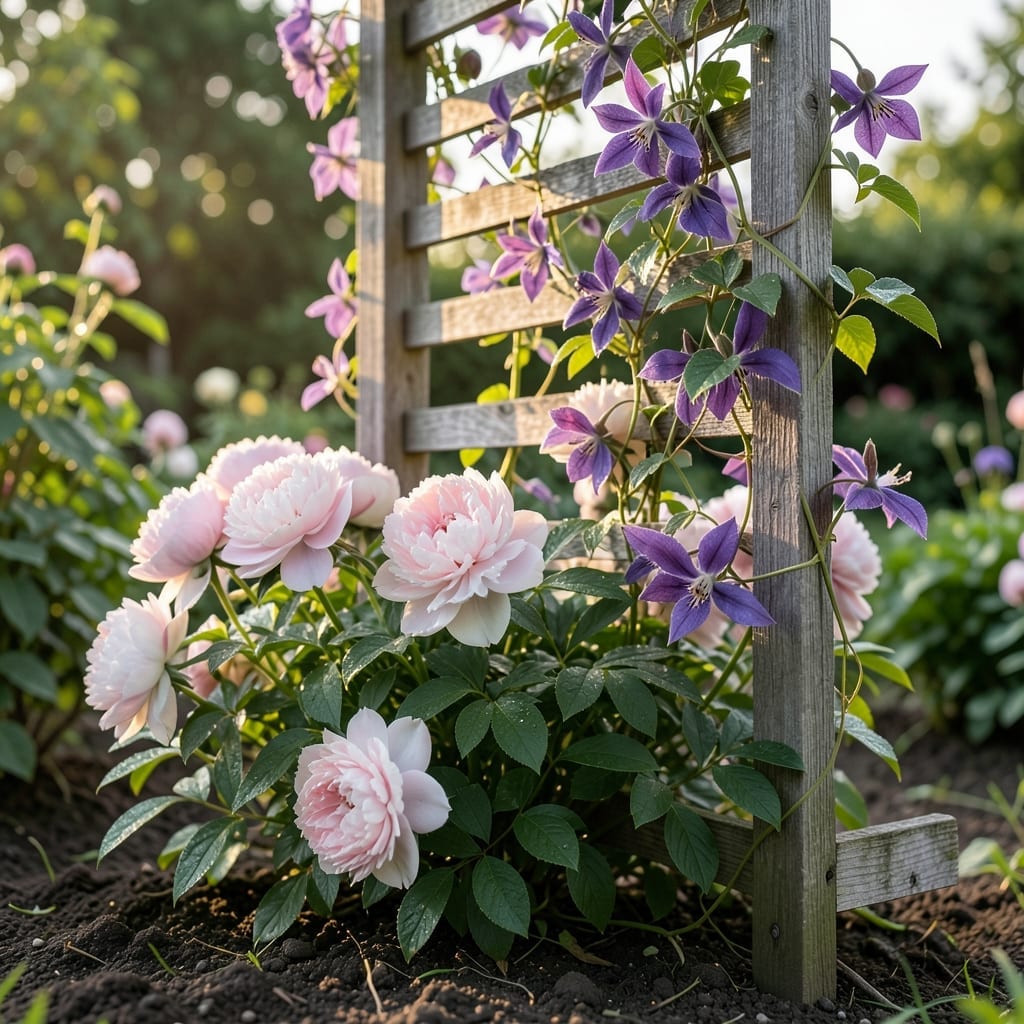 Clematis for Vertical Interest