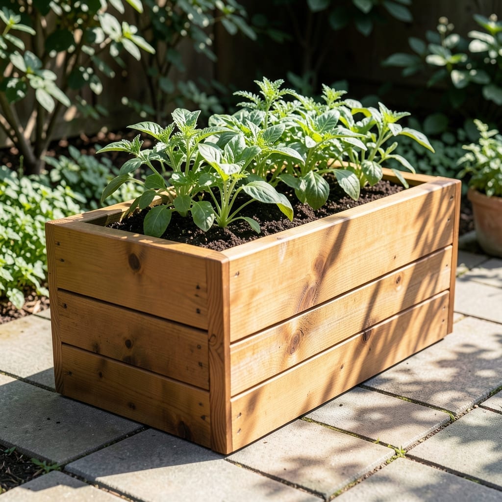 Raised Cedar Planter Box