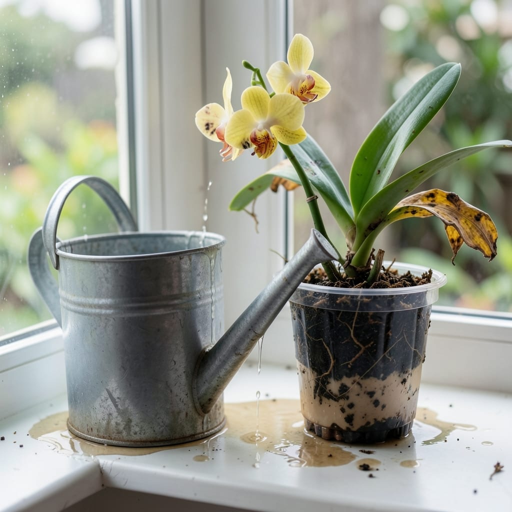 Overwatered Orchid: Revival Steps for Wilting Roots Overwatered Orchid: Revival Steps for Wilting Roots