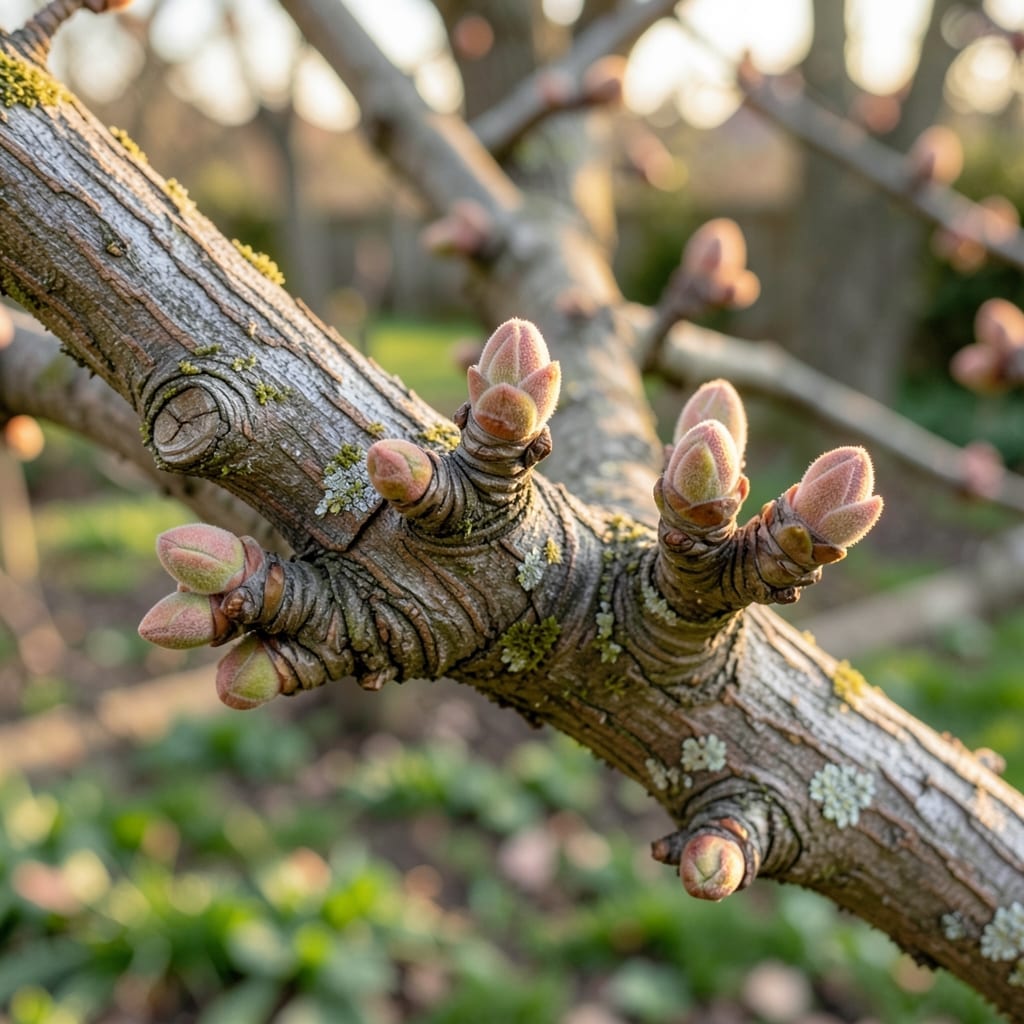 Spur Fruit Buds on Short Stems