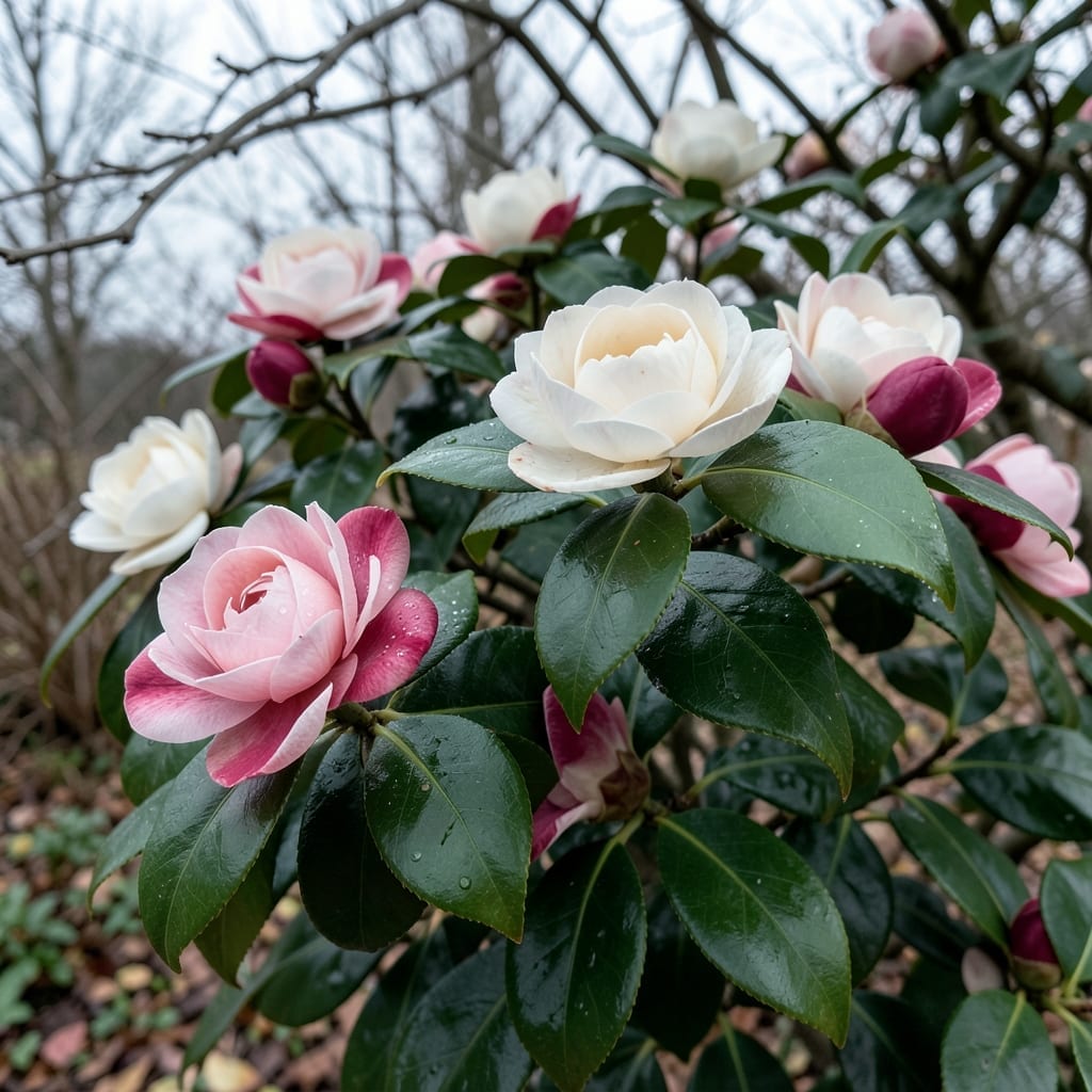 Camellia for Winter Interest