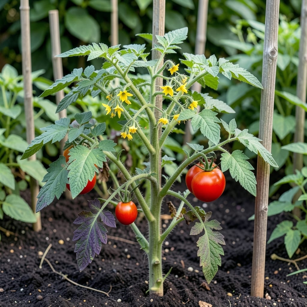 Tomato Plants Turning Purple: Phosphorus Deficiency and Quick Fixes Tomato Plants Turning Purple: Phosphorus Deficiency and Quick Fixes