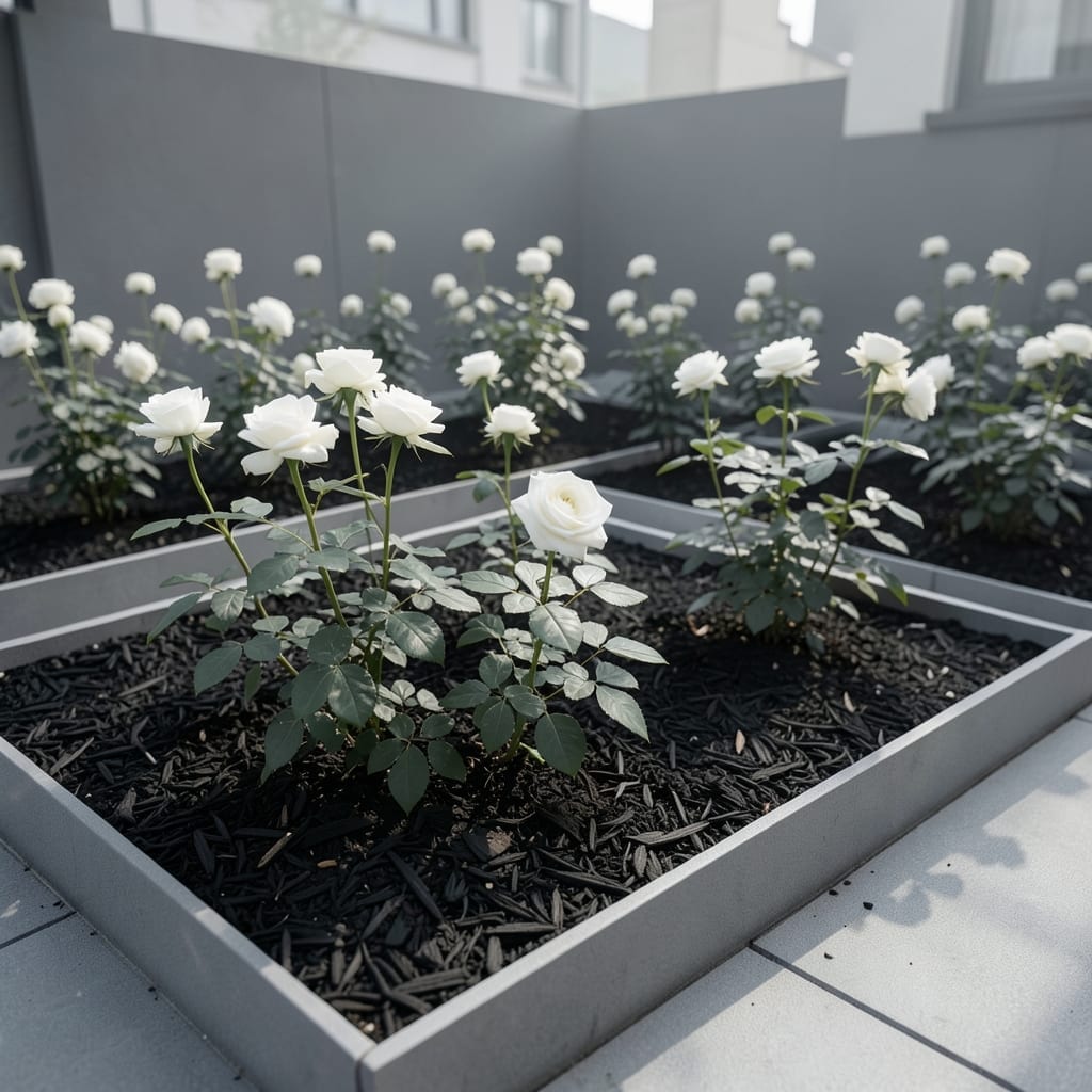 Modern Minimalist Rose Border