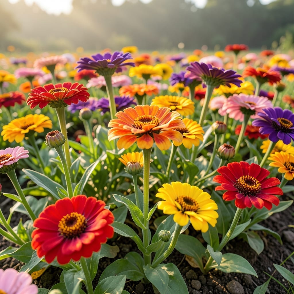 Zinnias for Continuous Color
