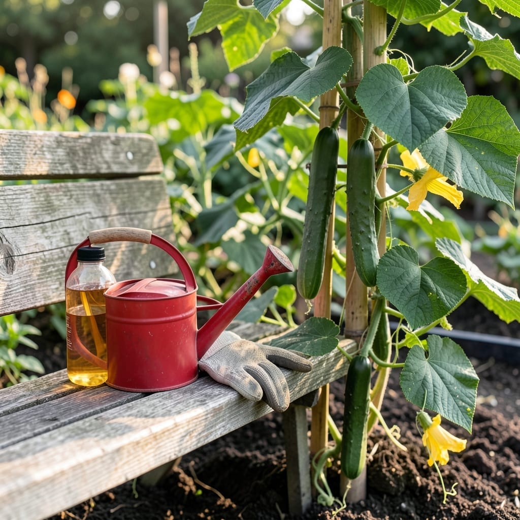Liquid Fertilizer for Cucumber Plants: Boost Growth with Pro Tips Liquid Fertilizer for Cucumber Plants: Boost Growth with Pro Tips