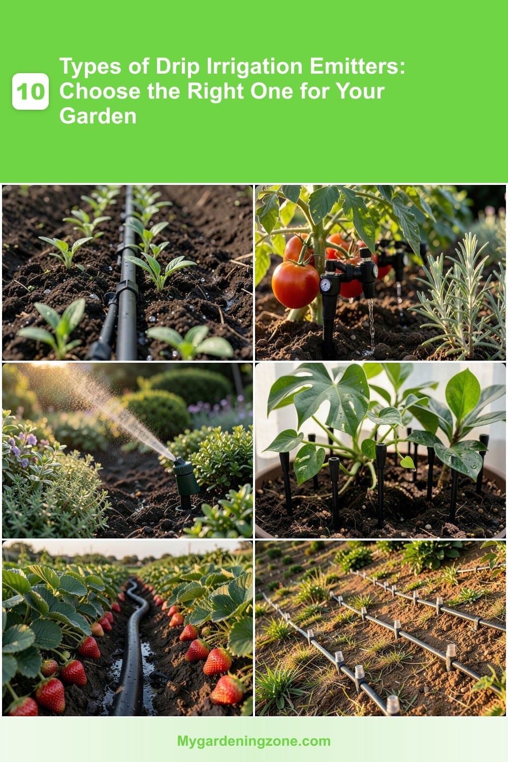 10 Types of Drip Irrigation Emitters: Choose the Right One for Your Garden 10 Types of Drip Irrigation Emitters: Choose the Right One for Your Garden