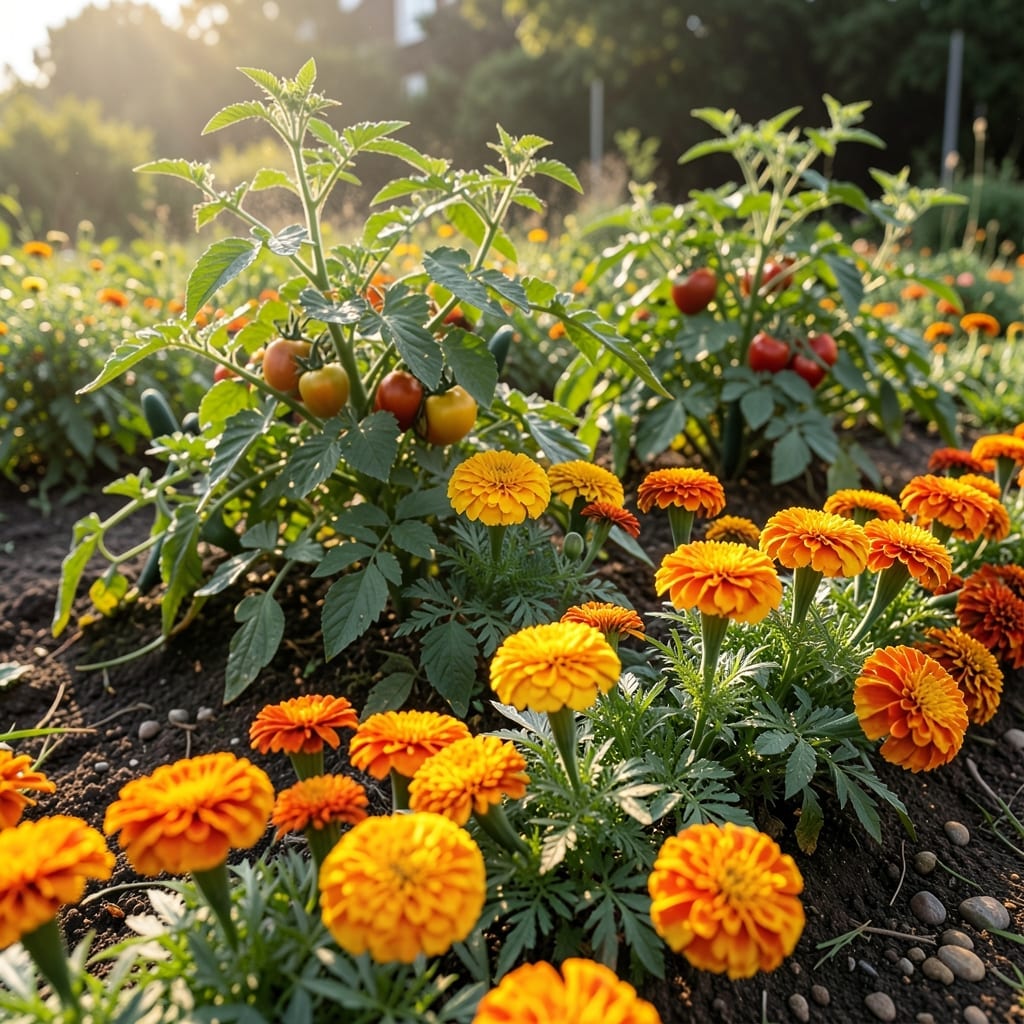 Marigold Pest Repellent Blooms