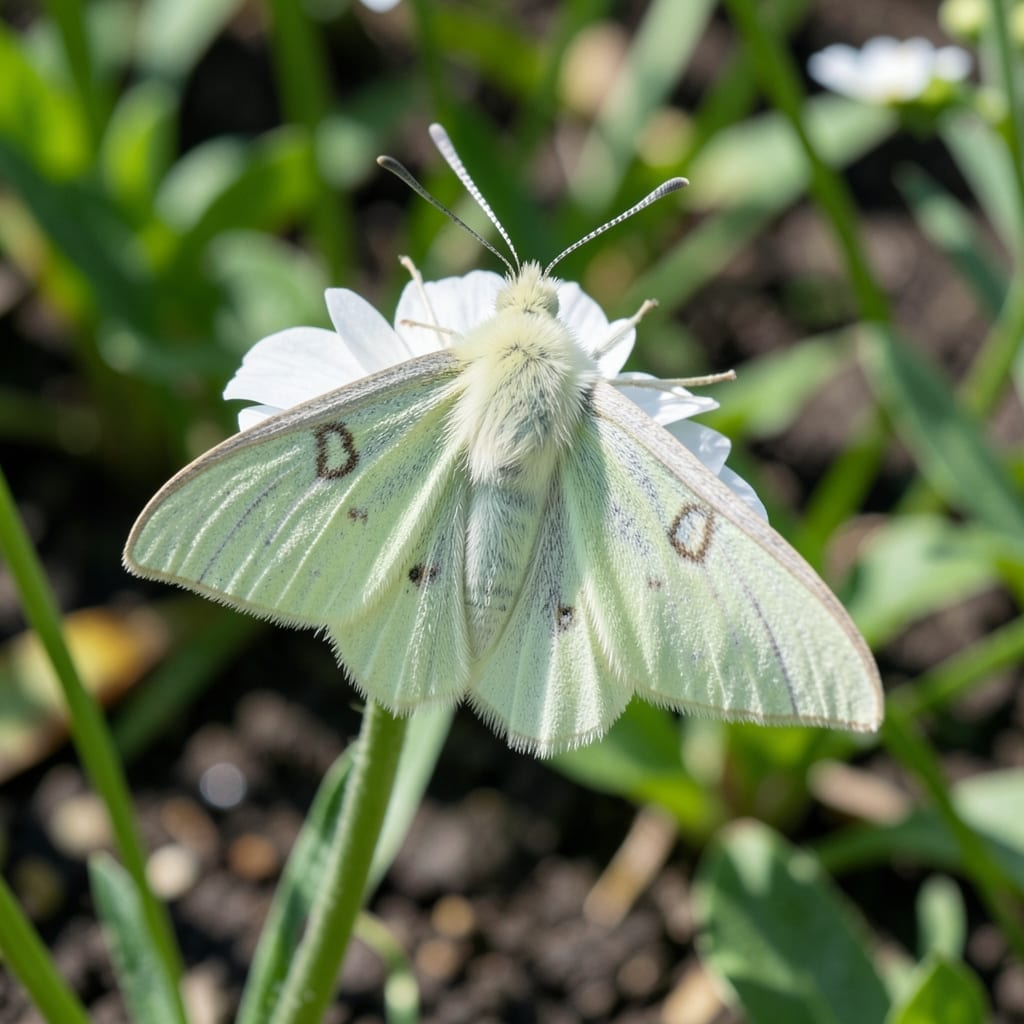 Moth on Flower: Gentle Removal Without Harming Petals