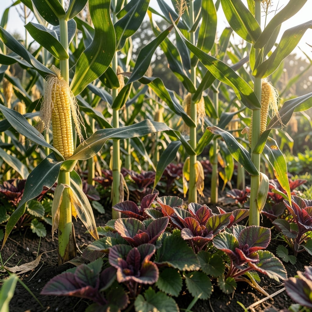Sweet Corn for Shade and Support