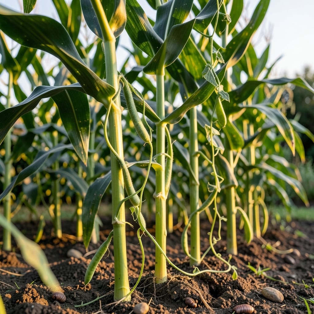Corn and Pole Beans