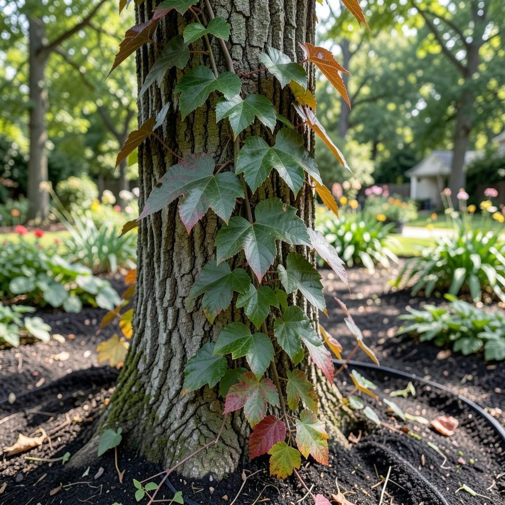 5 Leaf Vine Growing Up Tree: Safe Removal Without Harming the Host 5 Leaf Vine Growing Up Tree: Safe Removal Without Harming the Host