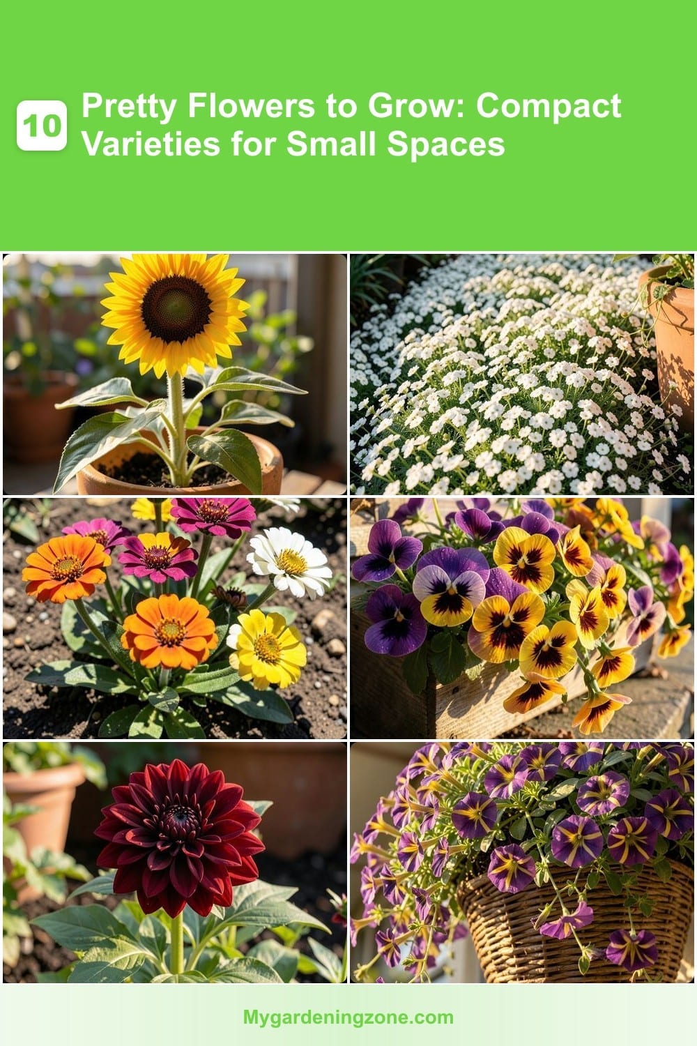 10 Pretty Flowers to Grow: Compact Varieties for Small Spaces