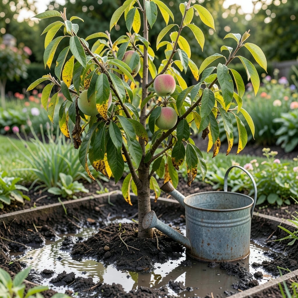 Overwatered Peach Tree: Drooping Leaves and Root Rot Fixes Overwatered Peach Tree: Drooping Leaves and Root Rot Fixes