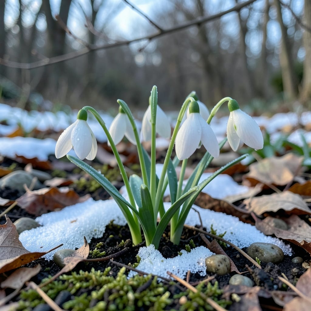 Snowdrops Galanthus Flowers