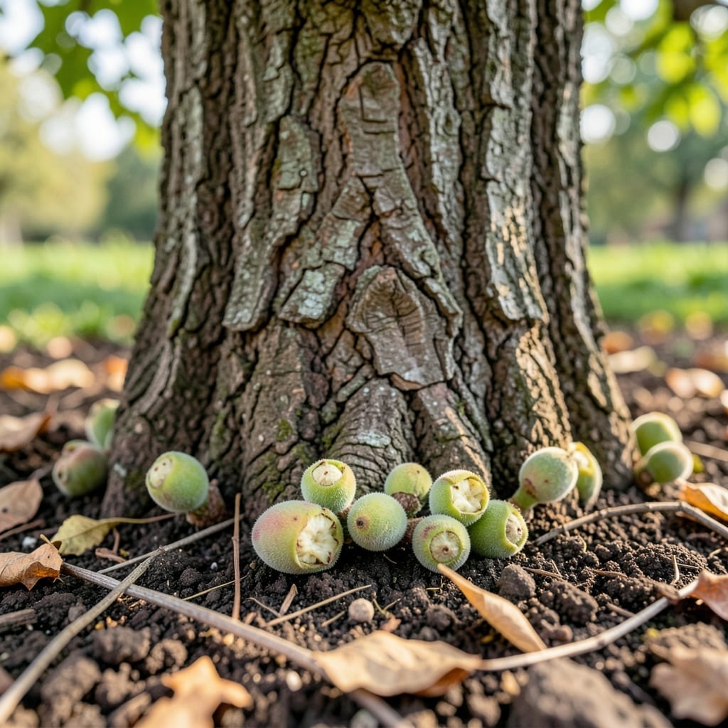 Basal Fruit Buds Near Trunk