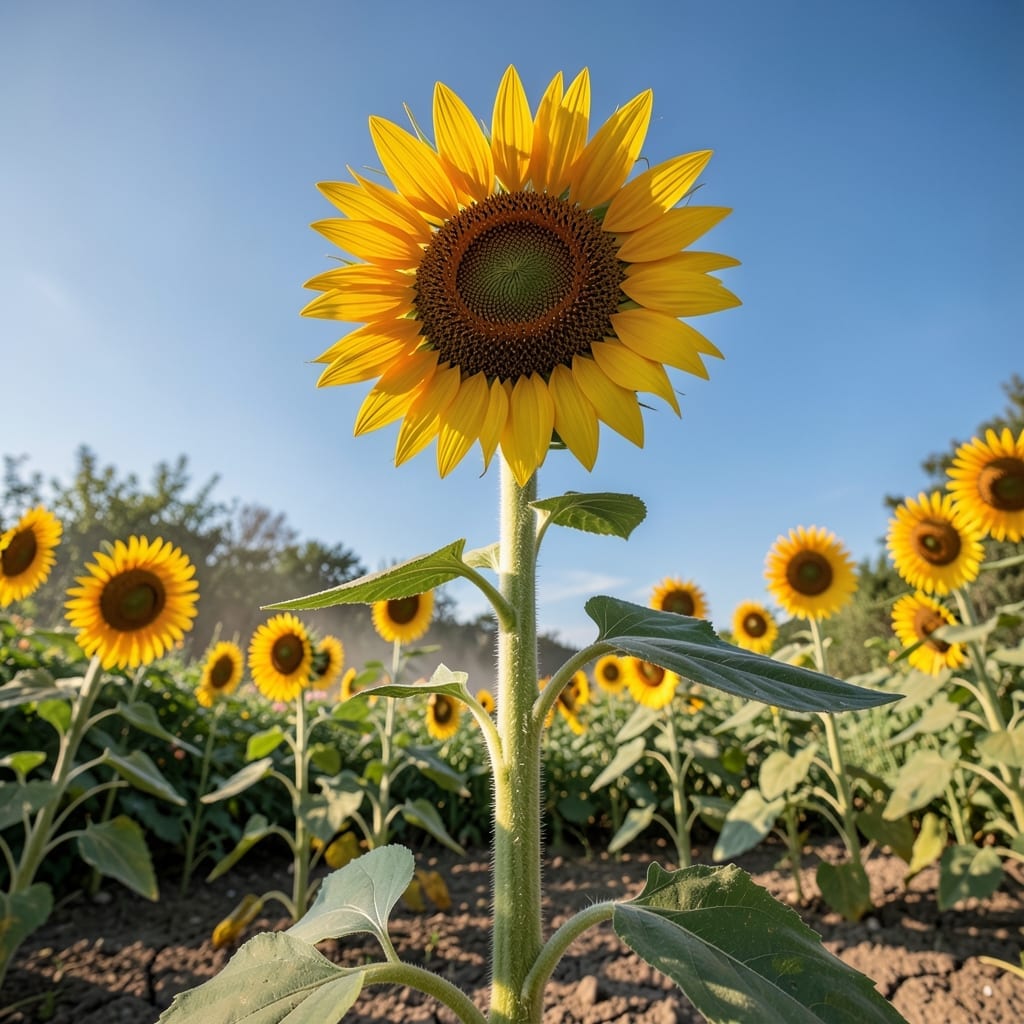 Sun-Loving Sunflowers for Height