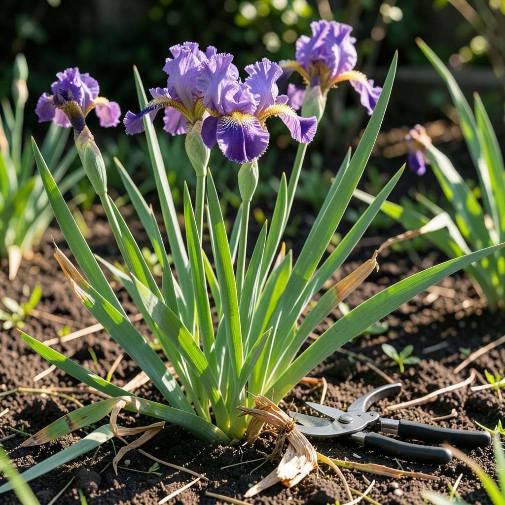 When to Cut Back Irises: Seasonal Pruning Guide for Healthy Blooms