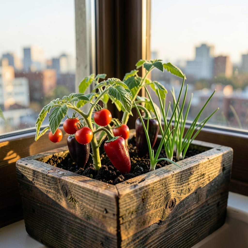Window Box Salsa Garden