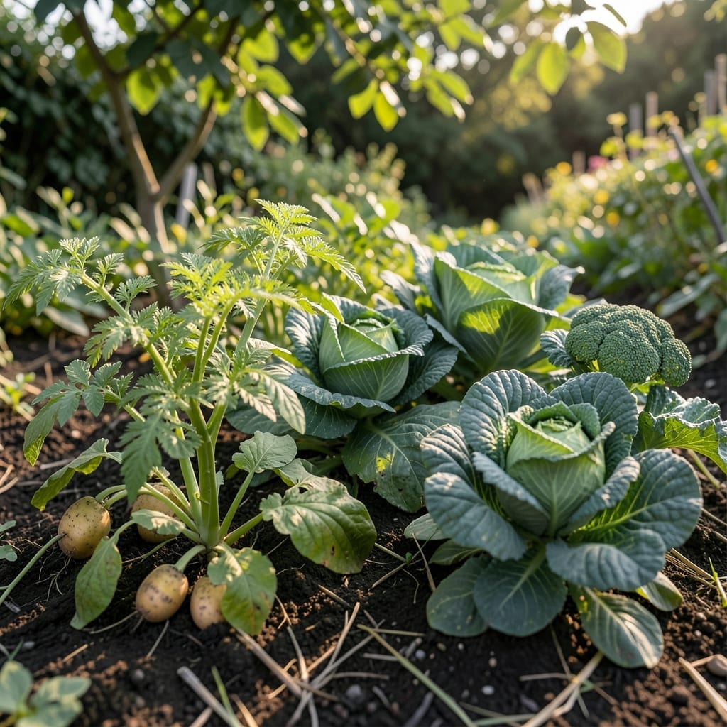 Potatoes with Cabbage Family