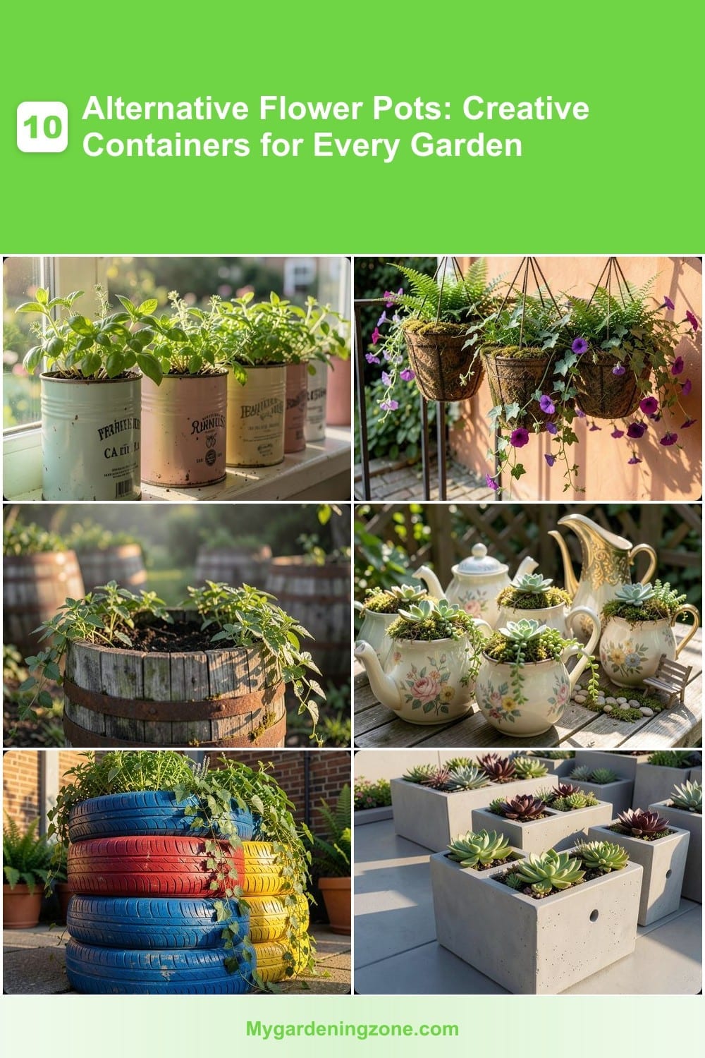 10 Alternative Flower Pots: Creative Containers for Every Garden 10 Alternative Flower Pots: Creative Containers for Every Garden