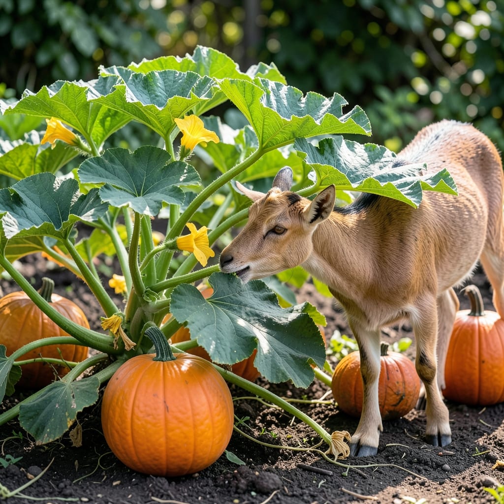 Can Goats Eat Pumpkin Leaves: Toxicity Risks and Safe Serving Amounts Can Goats Eat Pumpkin Leaves: Toxicity Risks and Safe Serving Amounts