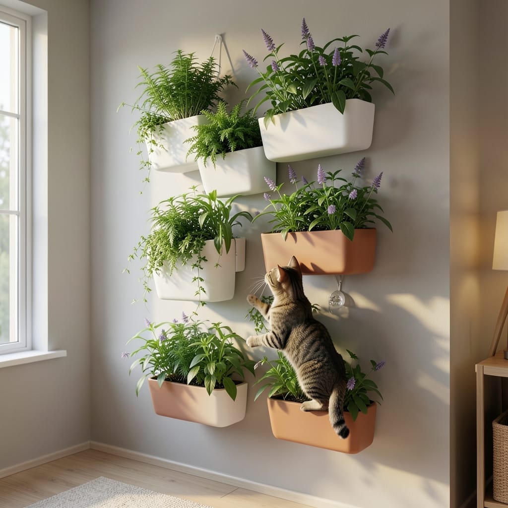 Indoor Catnip Wall Planters