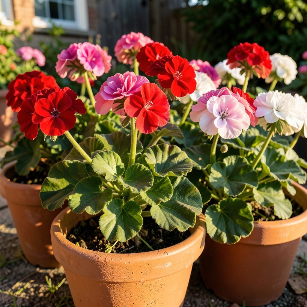 Geraniums for Sunny Containers