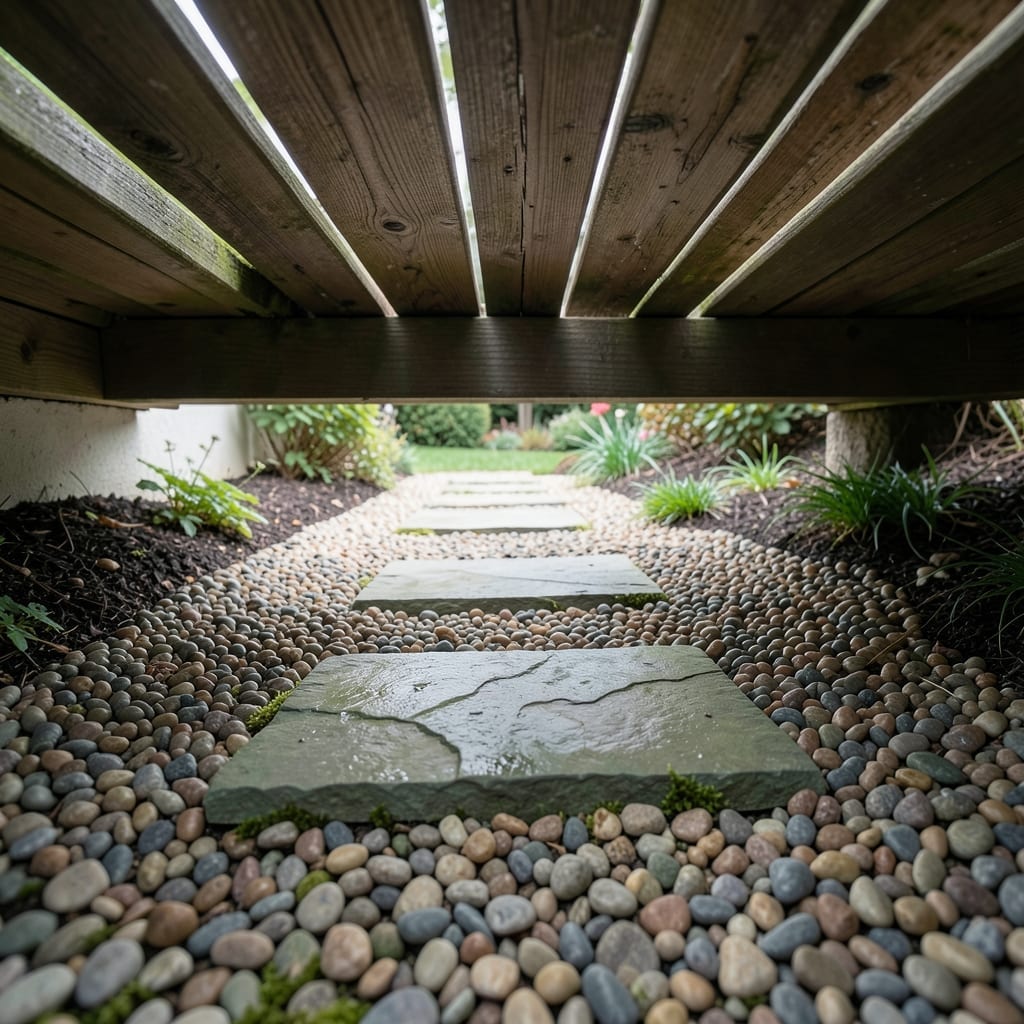 Gravel Path with Stepping Stones