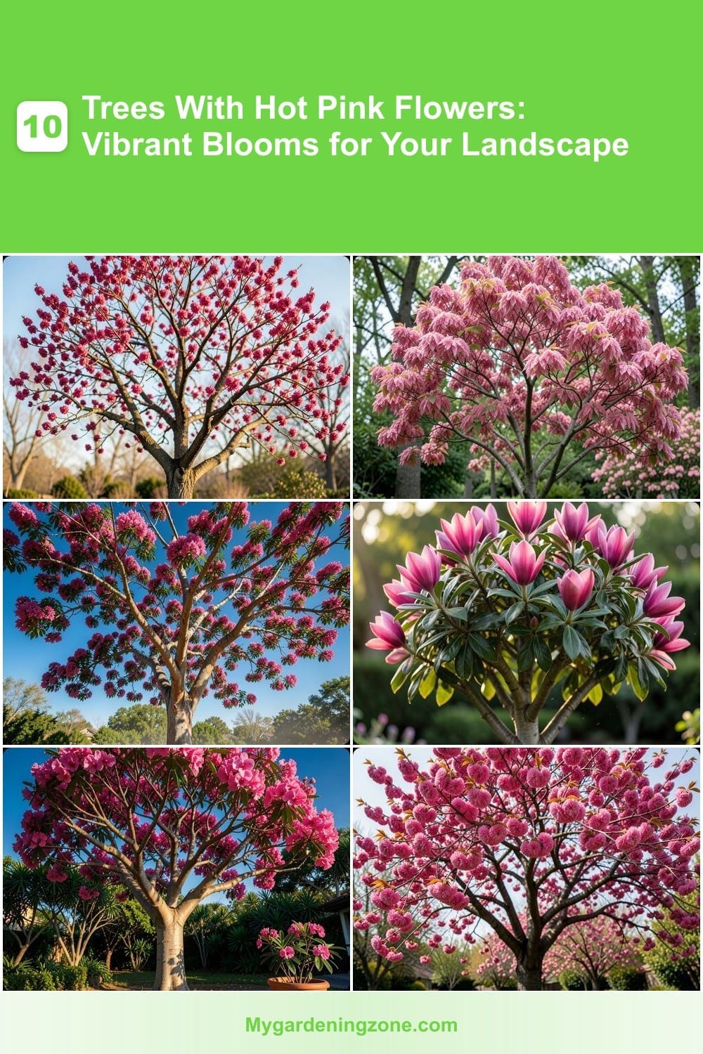 10 Trees With Hot Pink Flowers: Vibrant Blooms for Your Landscape